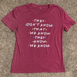 Red/pink FRIENDS tee